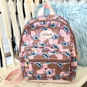 Disney, Stitch, From,‎ Lilo & Stitch, Mini Backpack, Faux Leather, NEW With Tags